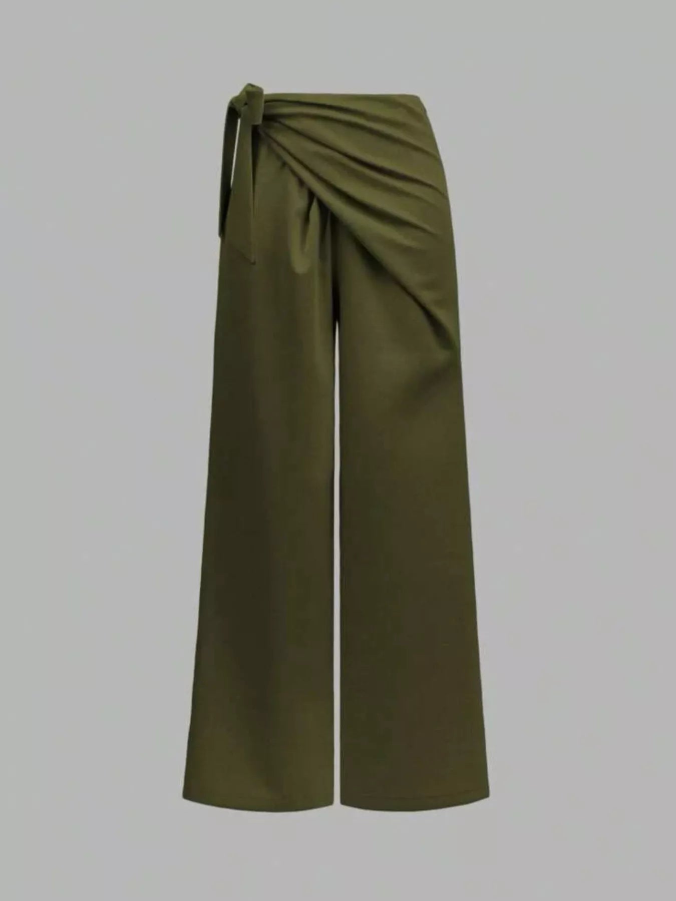 Wrap Waist Wide Leg Pants - Flip Flop Dynasty