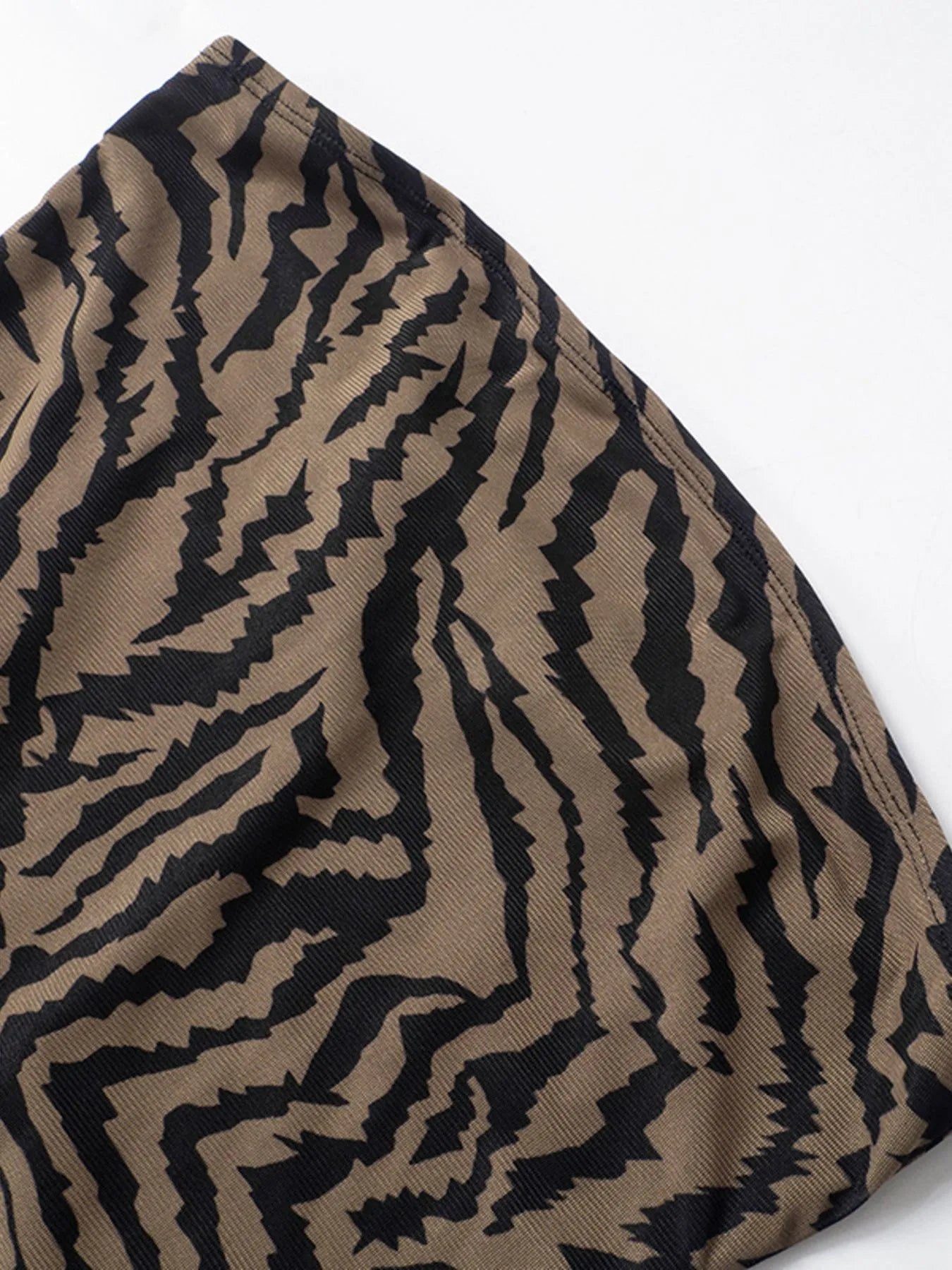 Zebra Print Maxi Dress with Side Slit - Flip Flop Dynasty