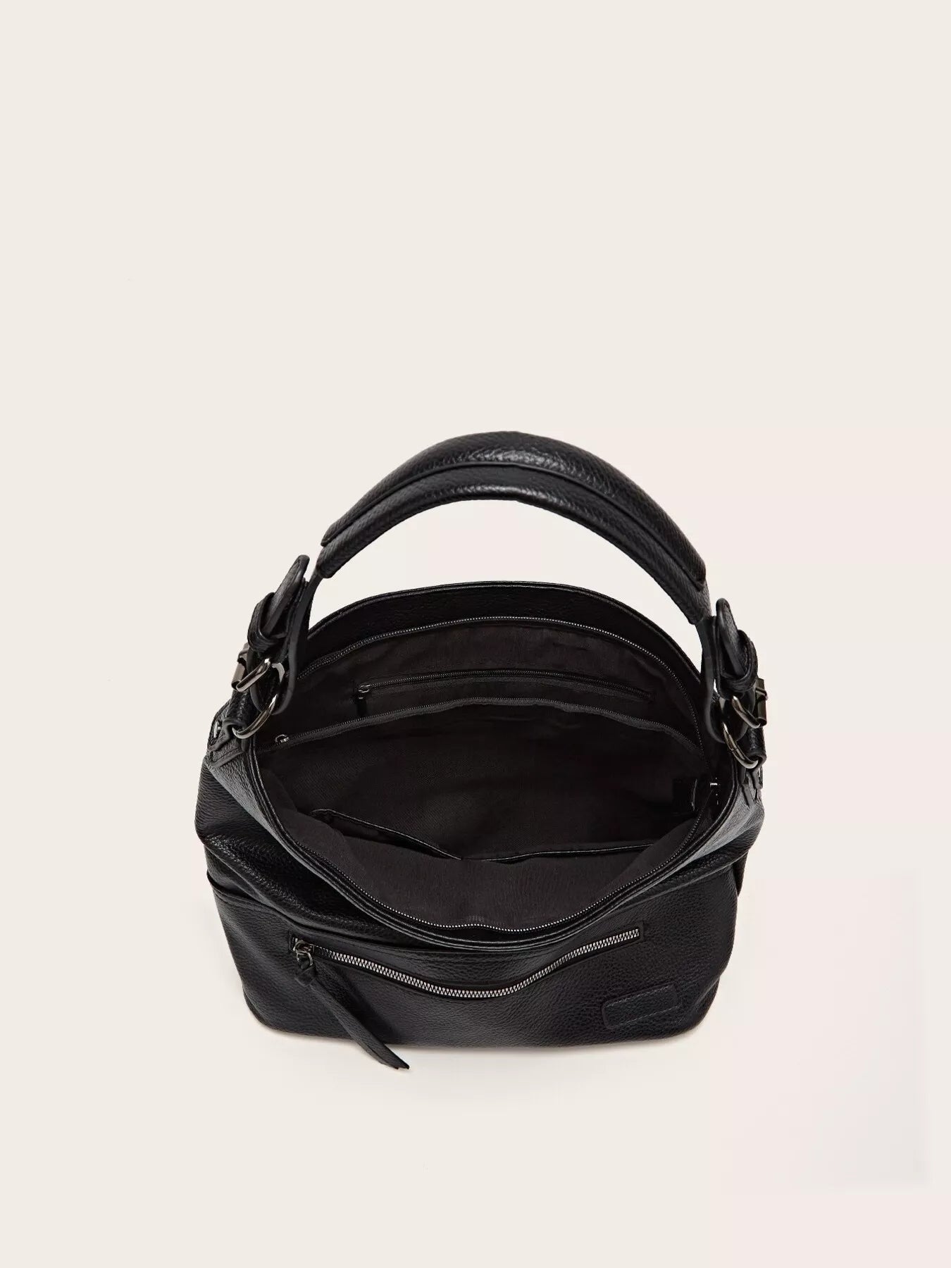 Zip Front Classic Leather Handbag - Flip Flop Dynasty