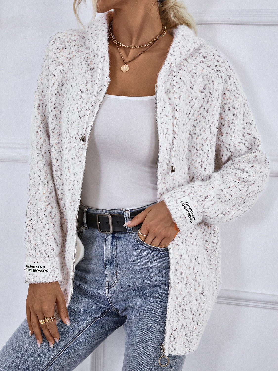 Zip - Up Hooded Sweater - Flip Flop Dynasty