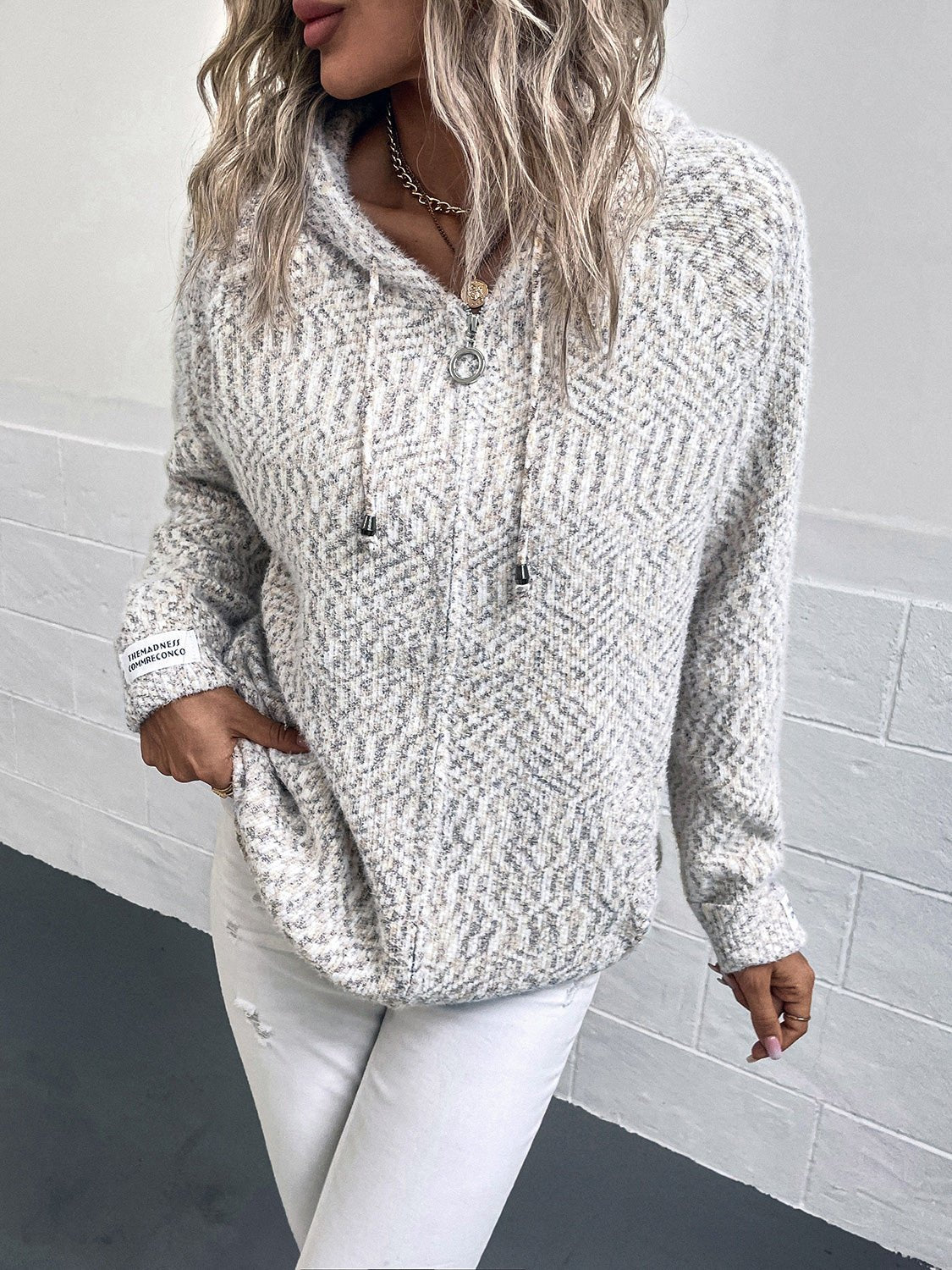 Zip - Up Hooded Sweater - Flip Flop Dynasty
