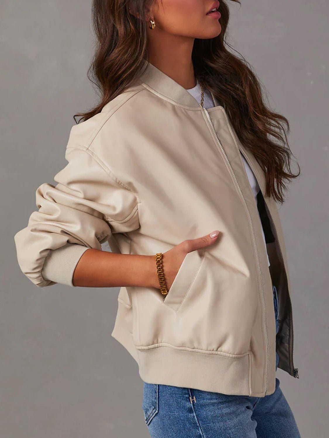 Zip Up Long Sleeve Jacket - Flip Flop Dynasty