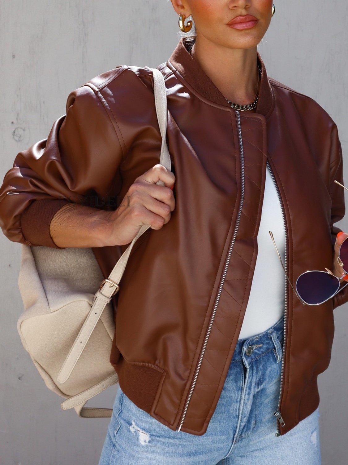 Zip Up Long Sleeve Jacket - Flip Flop Dynasty