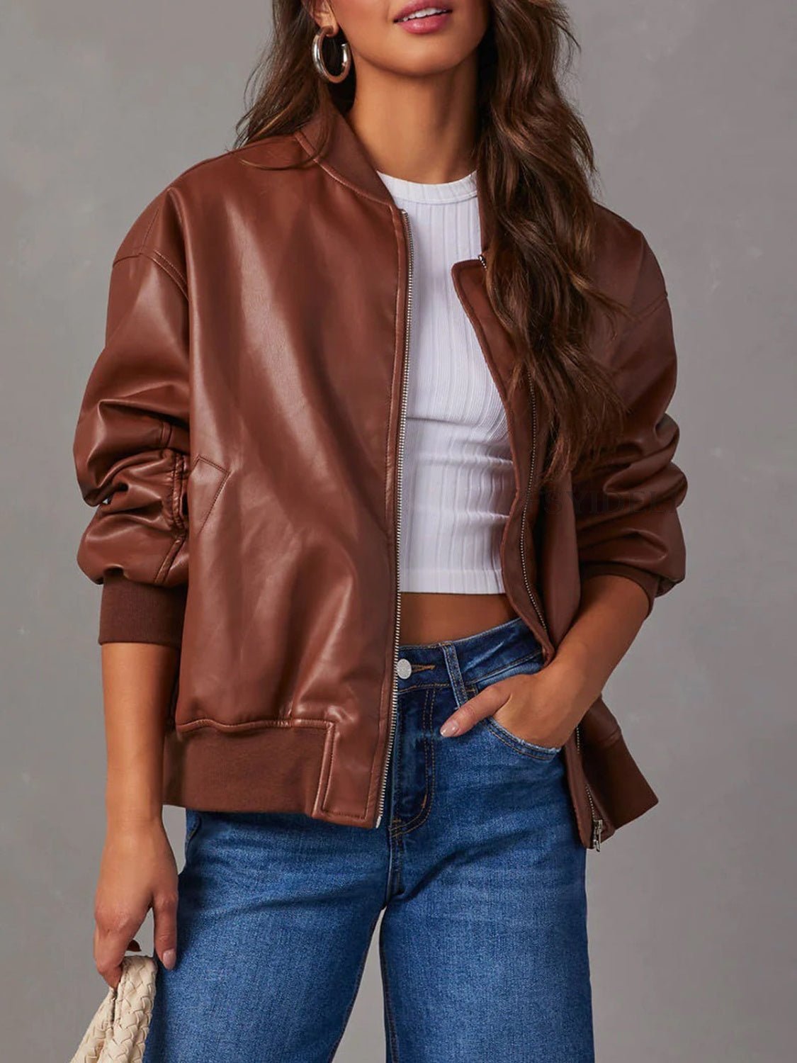 Zip Up Long Sleeve Jacket - Flip Flop Dynasty