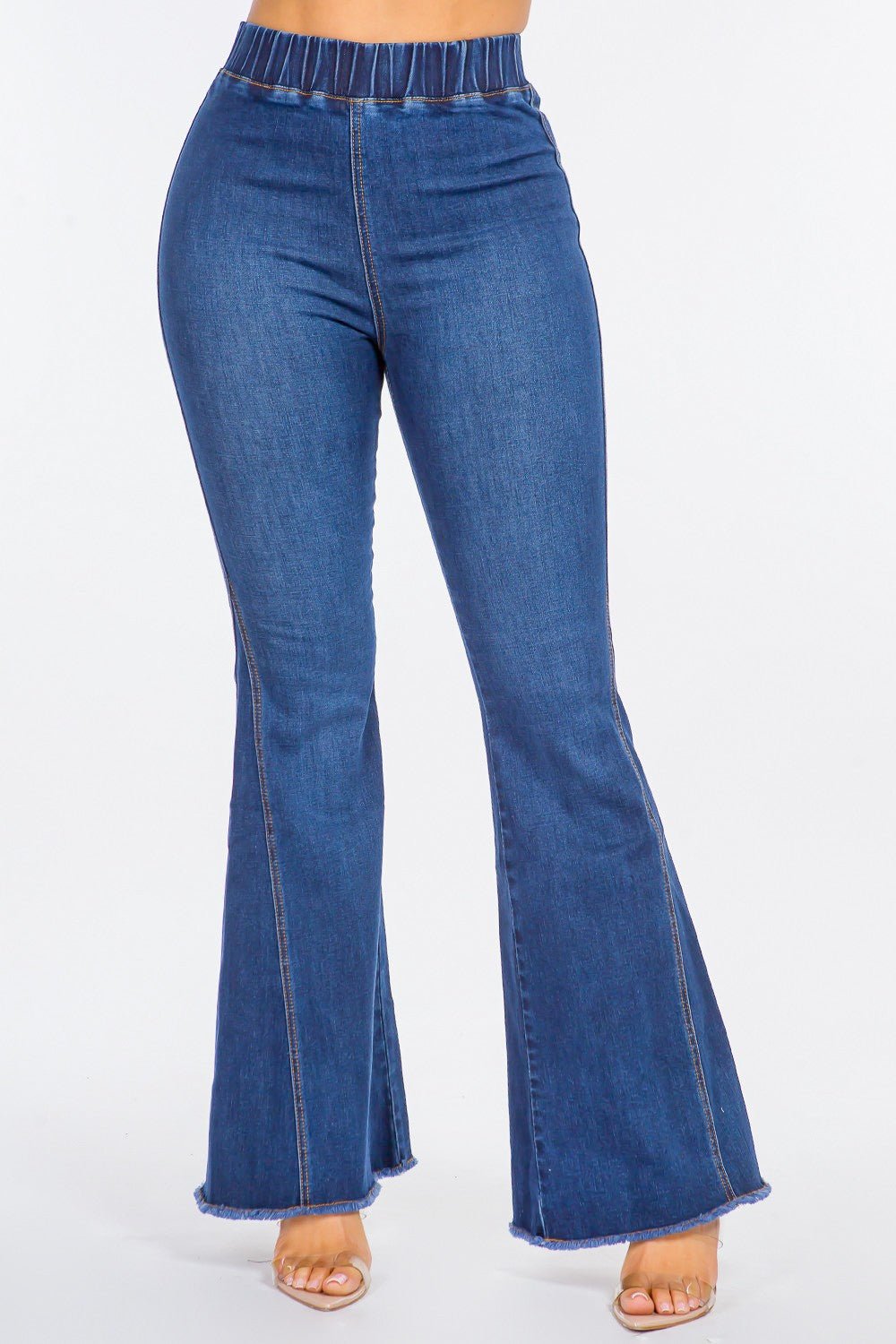 American Bazi High Waist Curvy Flare Jeans - Flip Flop Dynasty