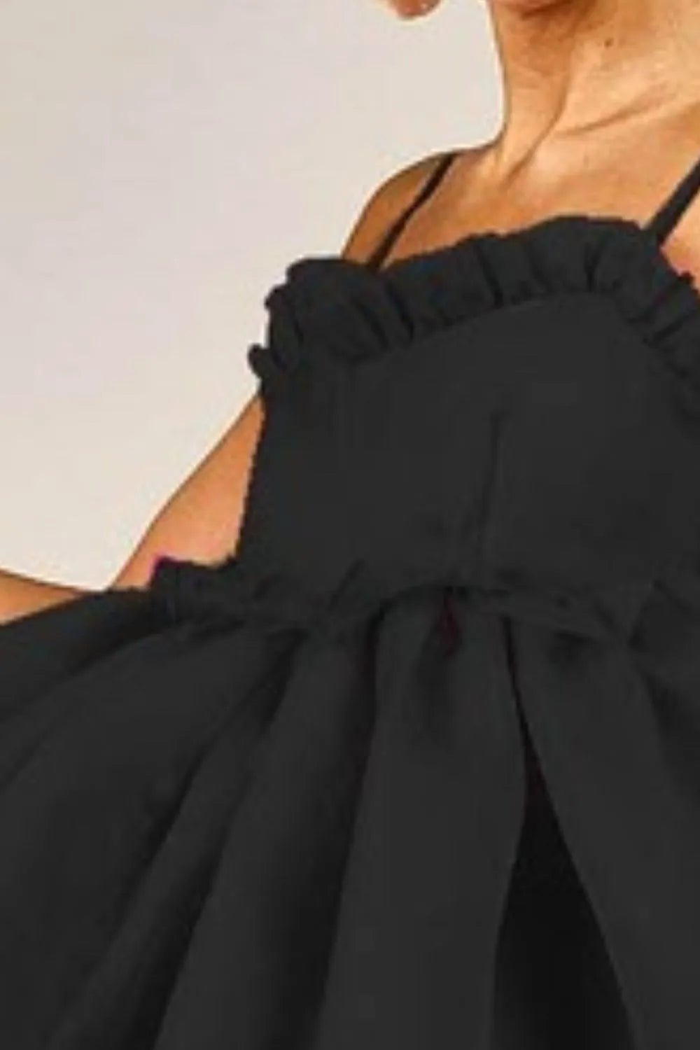 BiBi Ruffled Edge Sweet Heart Neck Sleeveless Tulle Dress - Flip Flop Dynasty