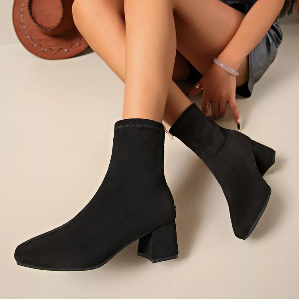 Block Heel Ankle Boots - Flip Flop Dynasty
