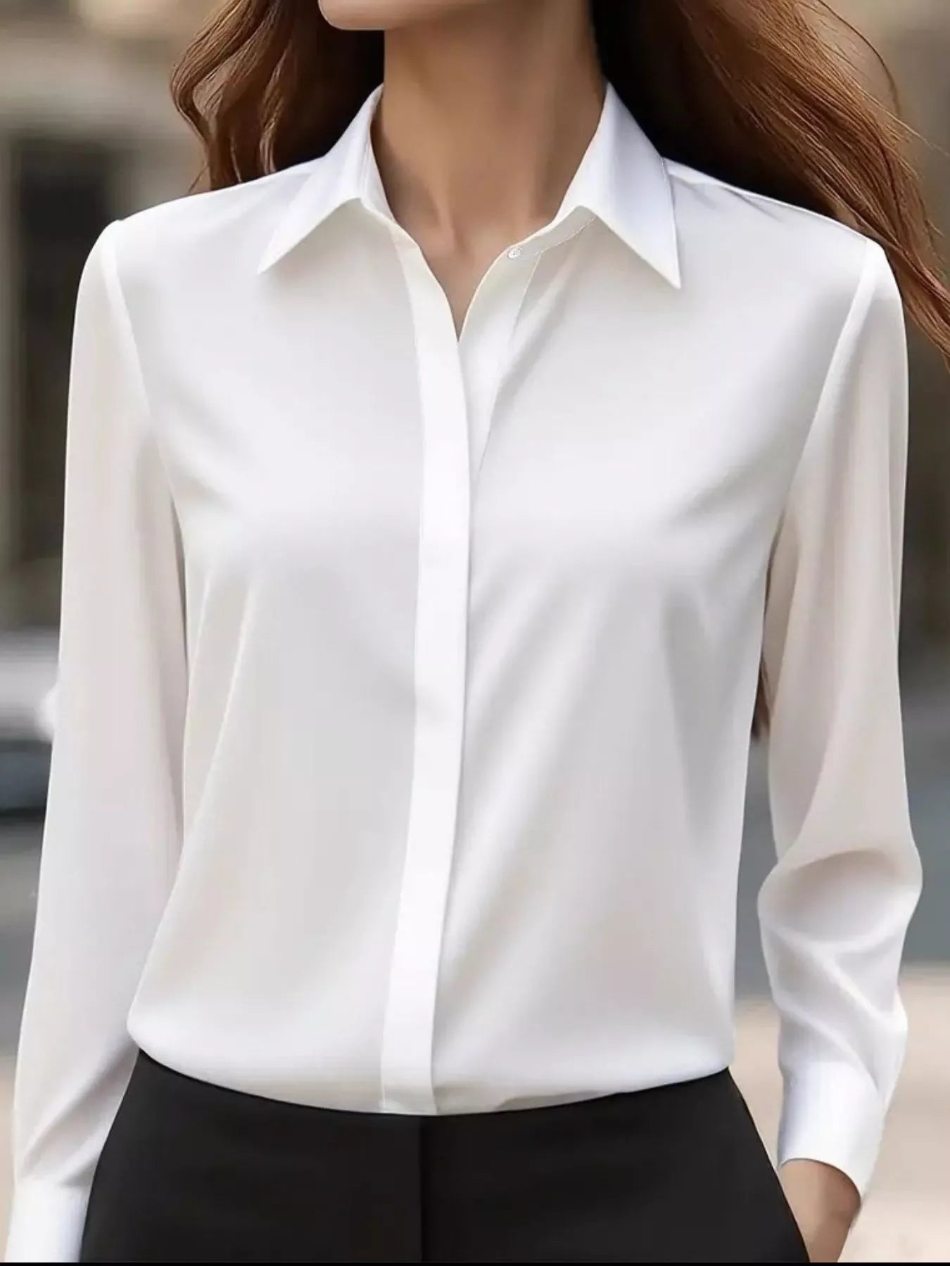 Button Down Collared Neck Long Sleeve Shirt - Flip Flop Dynasty