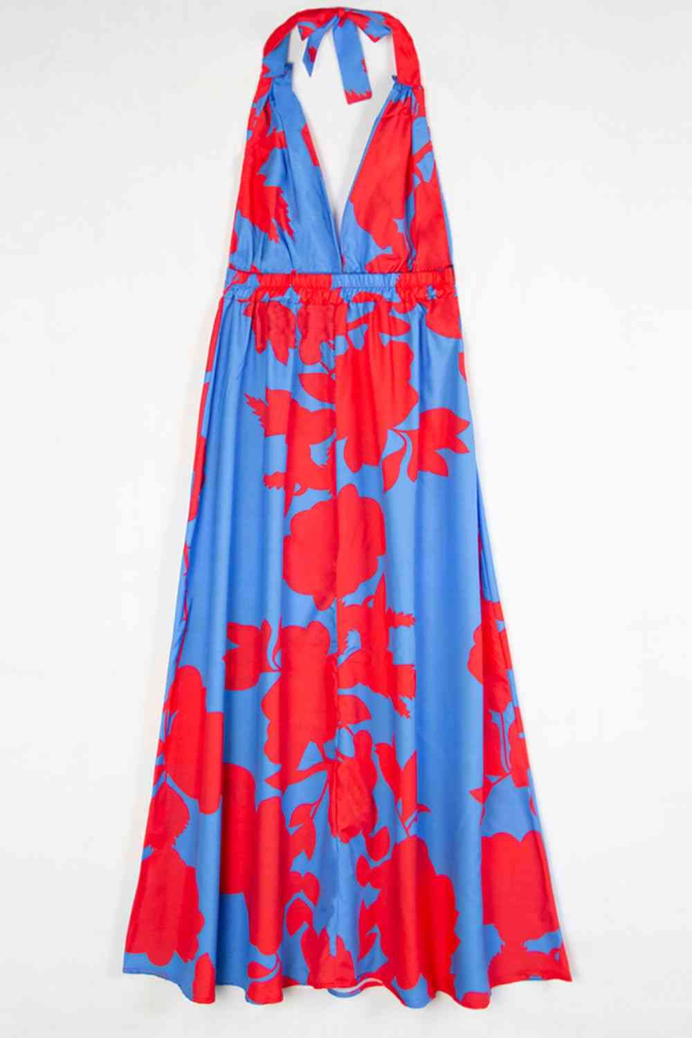 Contrast Halter Neck Maxi Dress - Flip Flop Dynasty