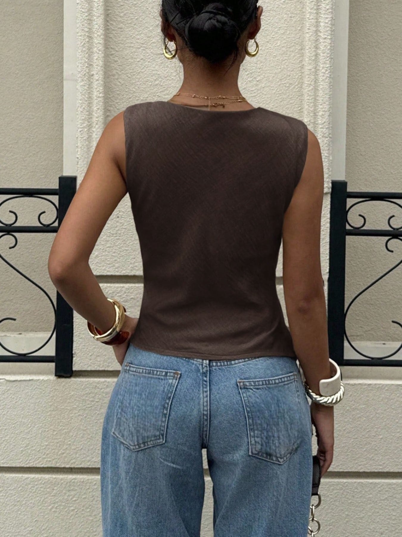Cowl Neck Cami Top - Flip Flop Dynasty