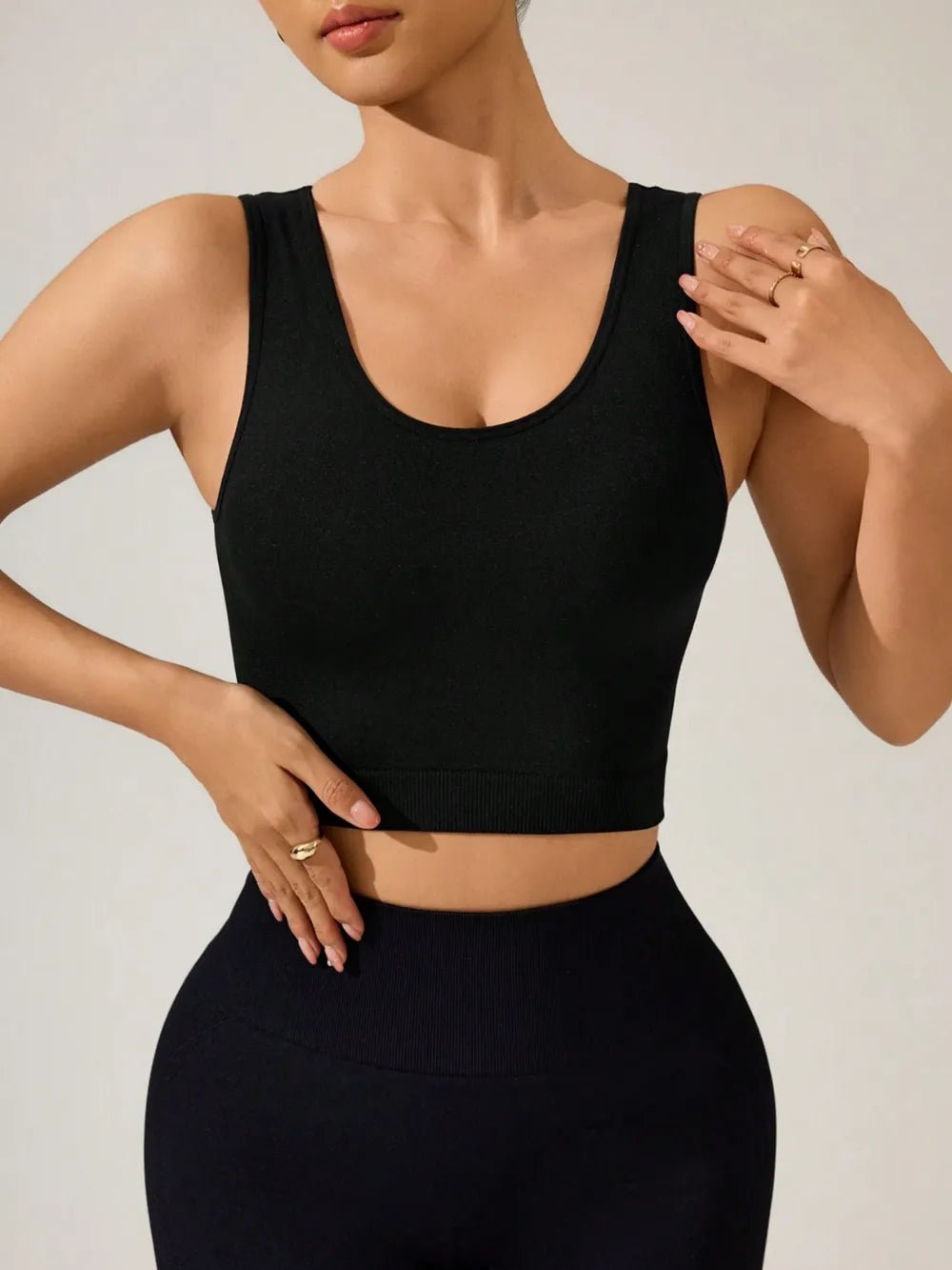 Crisscross Cropped Active Tank - Flip Flop Dynasty