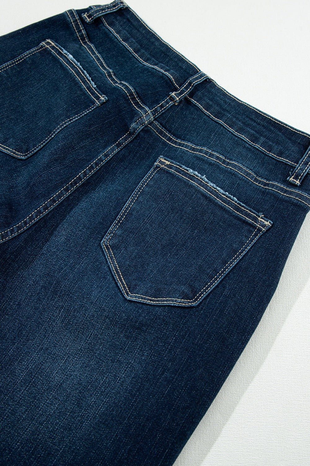 Distressed Wide Leg Jeans with Pockets - Flip Flop Dynasty