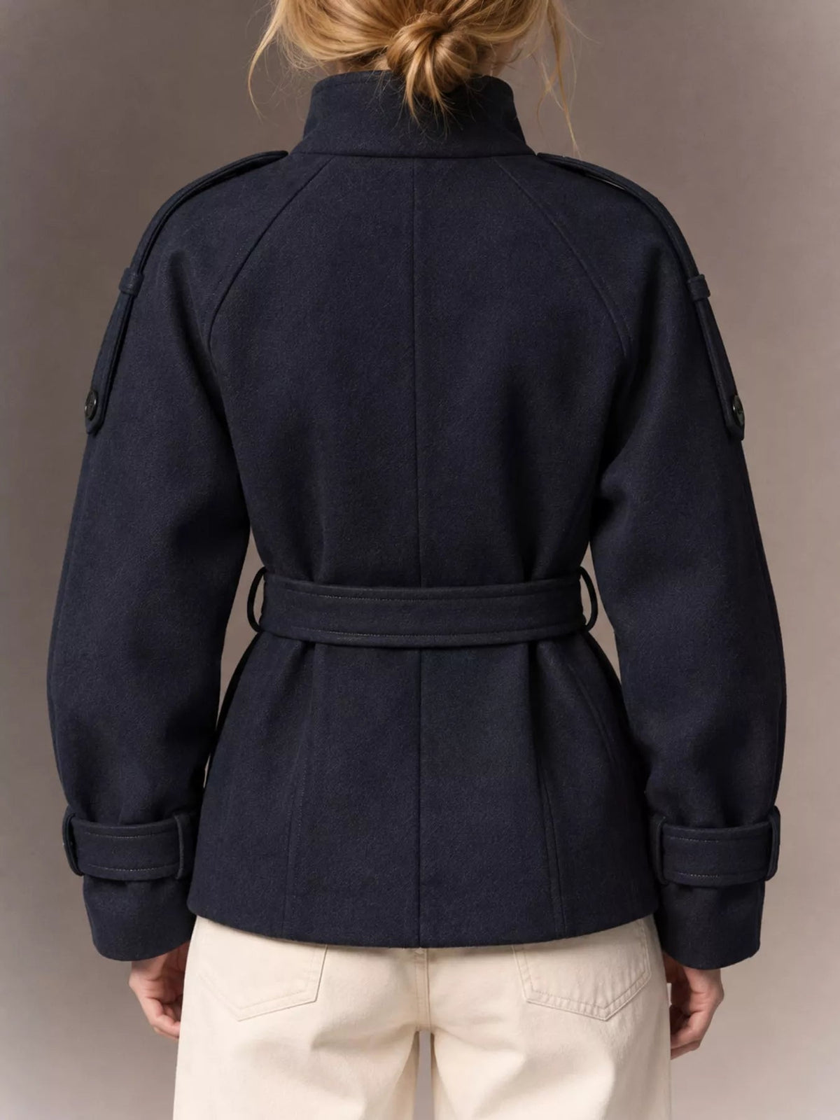 Double-Breasted Belted Outerwear - Flip Flop Dynasty