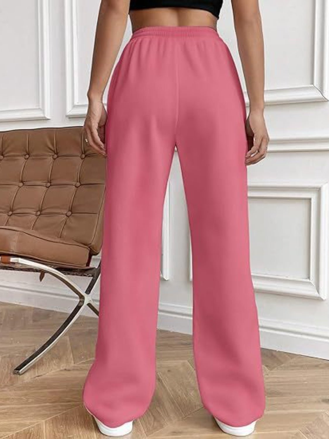 Drawstring Wide Leg Pants with Pockets - Flip Flop Dynasty