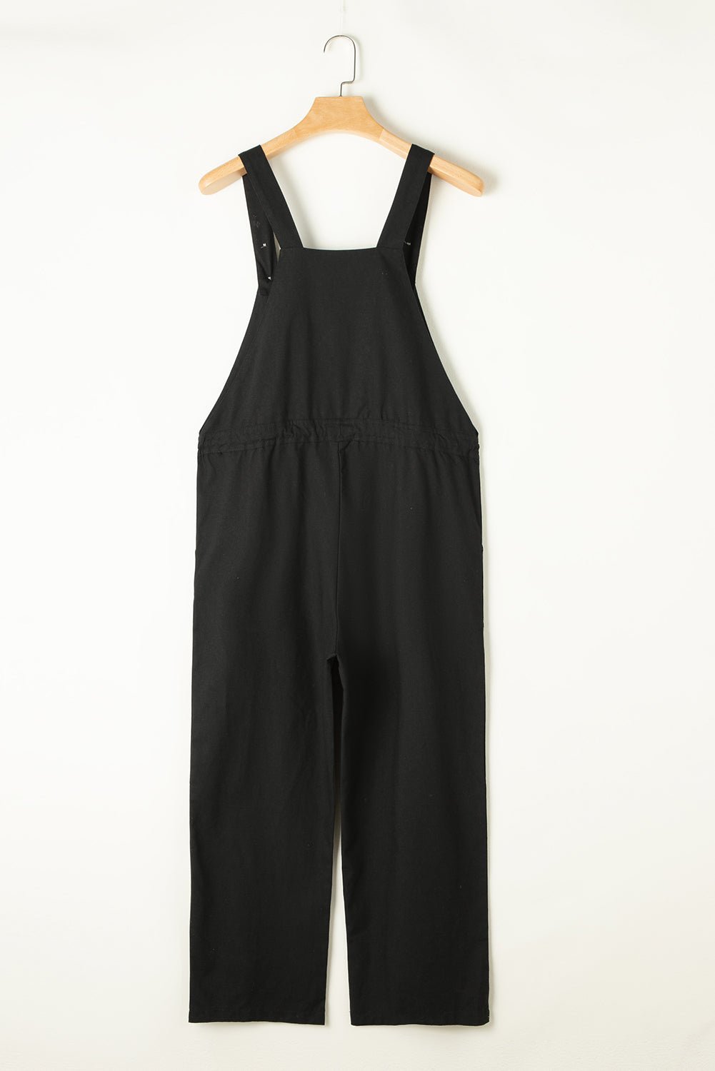 Drawstring Wide Strap Overalls with Pockets - Flip Flop Dynasty