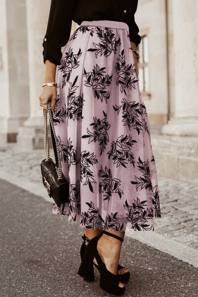 Embroidered High Waist Maxi Skirt - Flip Flop Dynasty