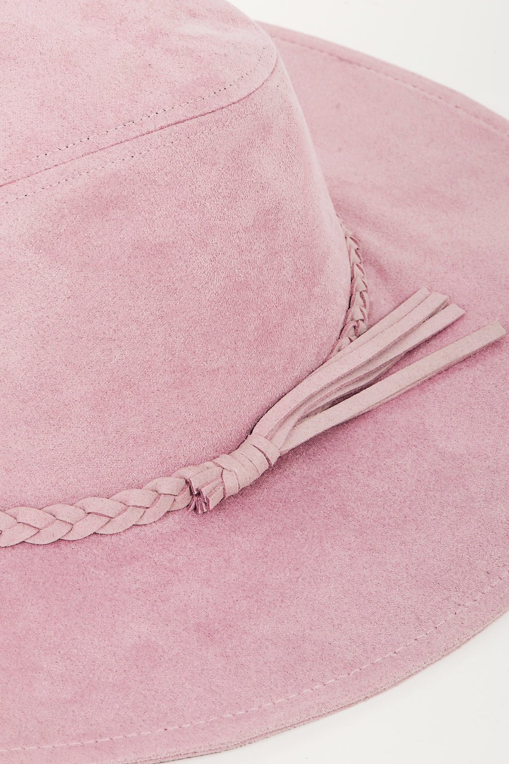 Fame Braided Faux Suede Hat - Flip Flop Dynasty