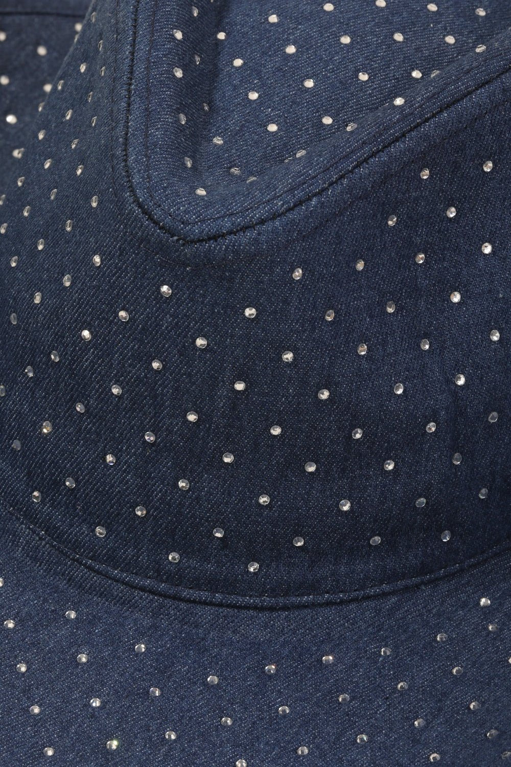 Fame Rhinestone Wide Brim Denim Hat - Flip Flop Dynasty