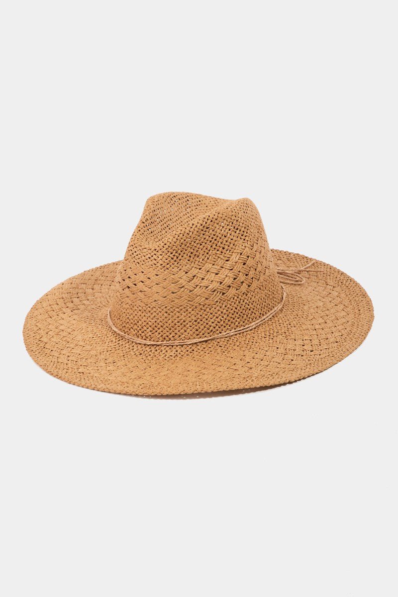 Fame Straw Braided Sun Hat - Flip Flop Dynasty