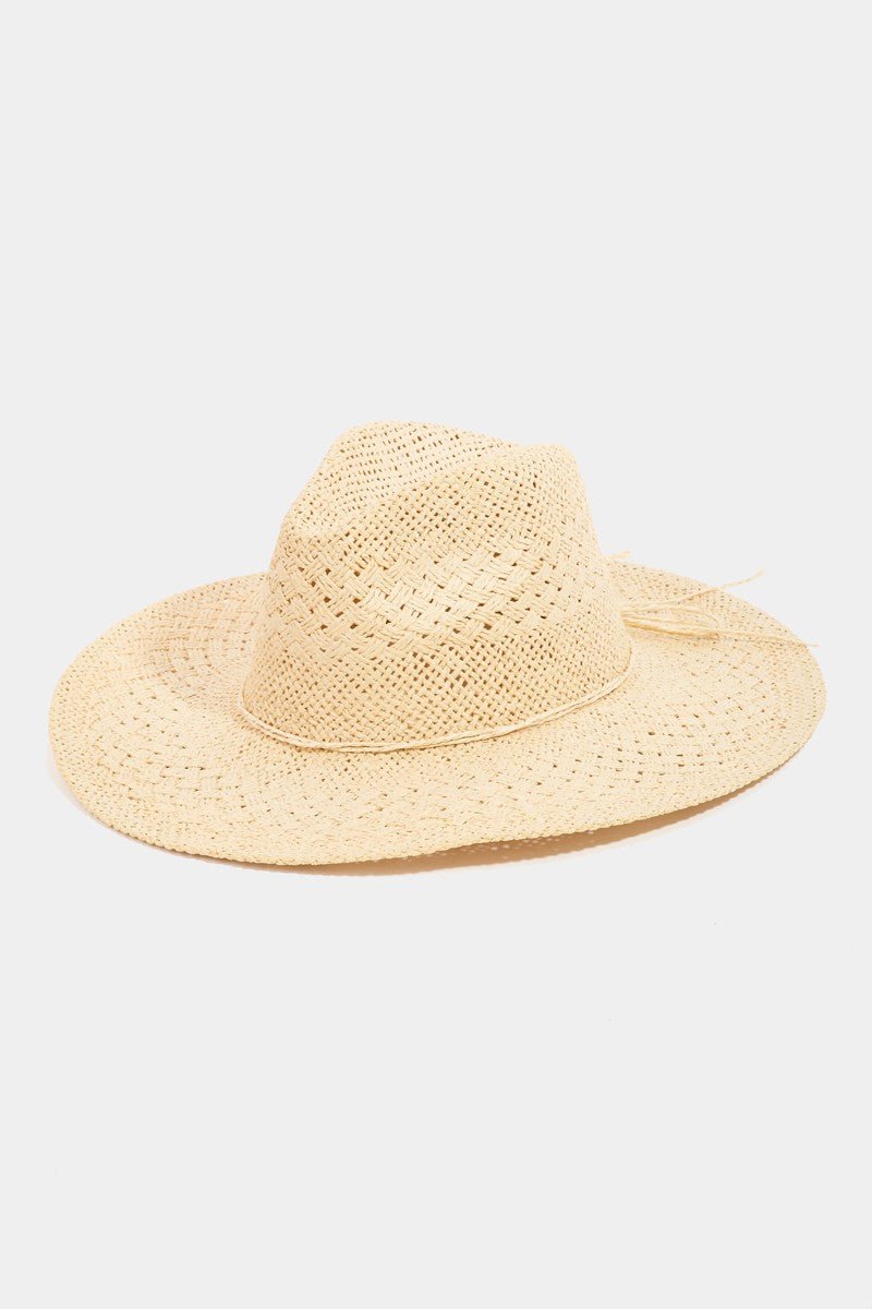 Fame Straw Braided Sun Hat - Flip Flop Dynasty