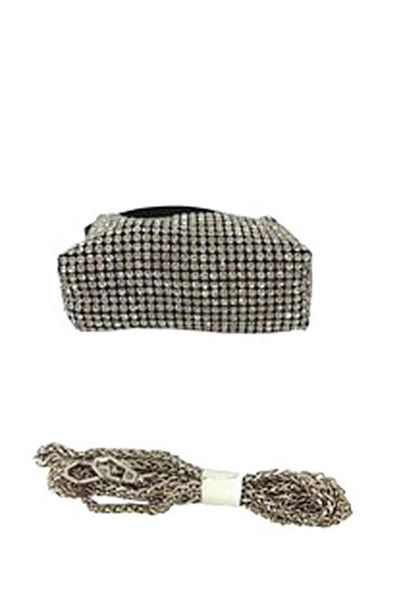 Fashion Chic Rhinestone Handle Clutch Bag - Flip Flop Dynasty