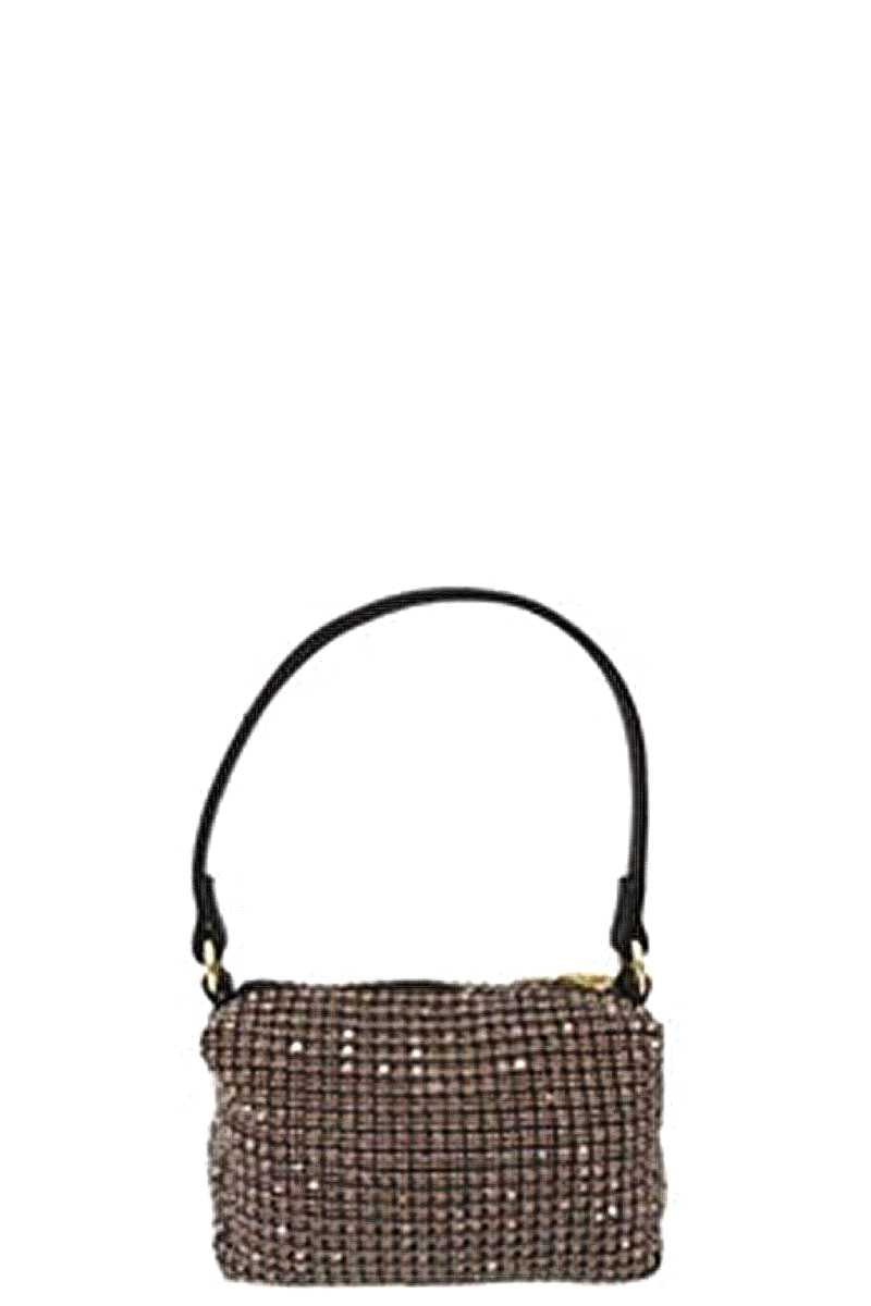 Fashion Chic Rhinestone Handle Clutch Bag - Flip Flop Dynasty