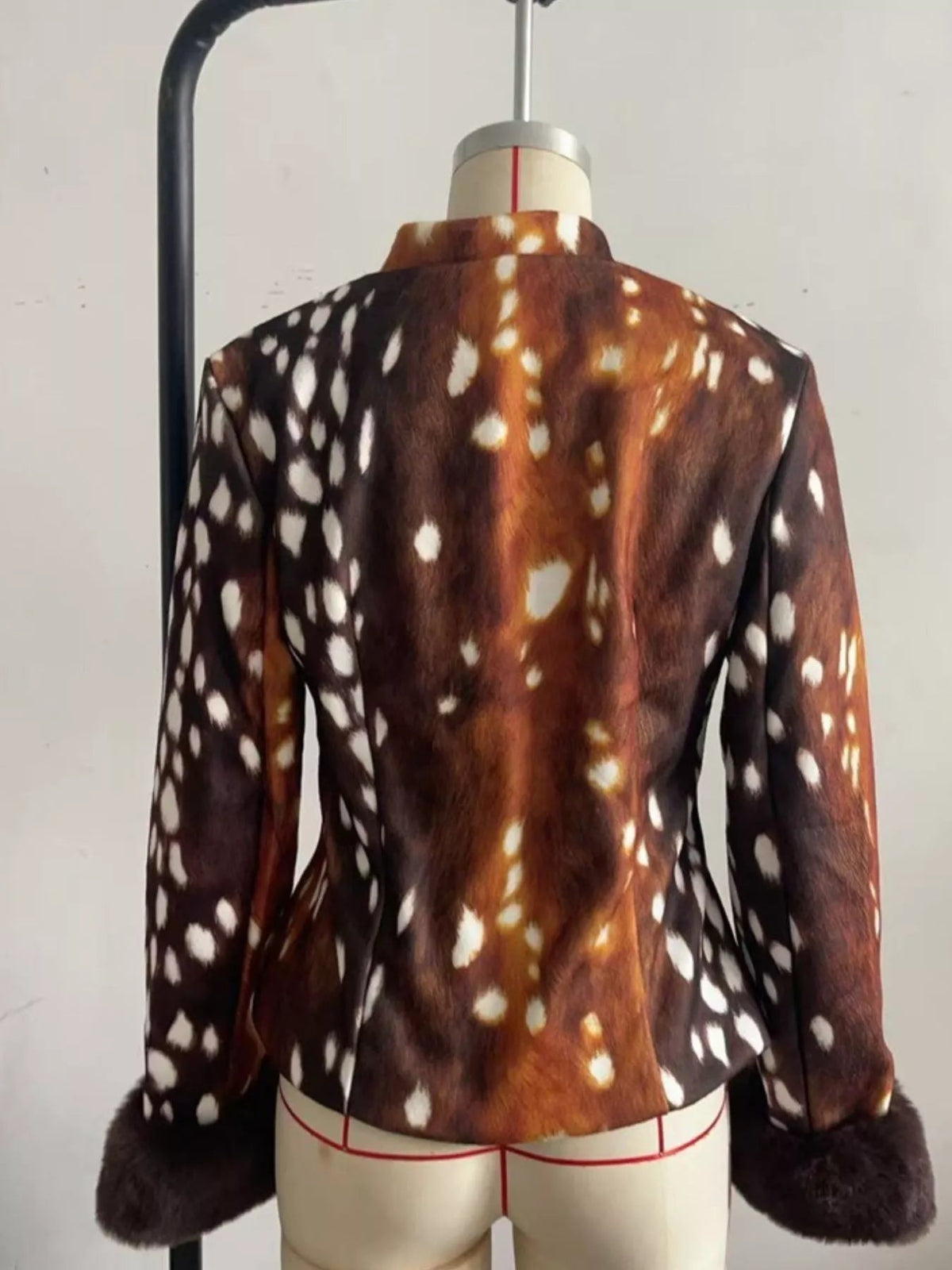 Faux Fur Long Sleeve Outerwear - Flip Flop Dynasty