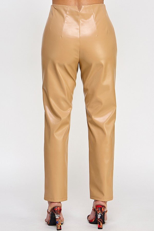 Faux Leather Pants - Flip Flop Dynasty