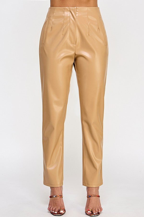 Faux Leather Pants - Flip Flop Dynasty