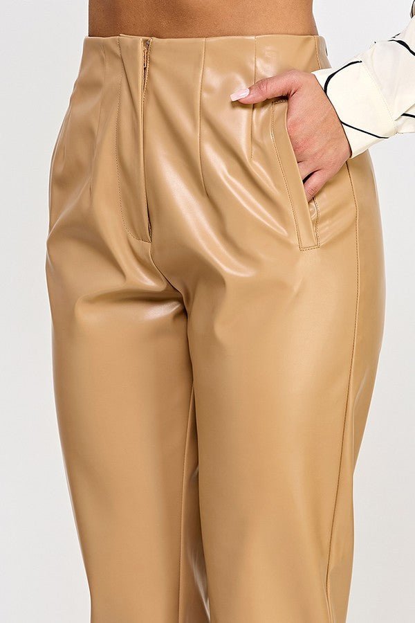 Faux Leather Pants - Flip Flop Dynasty