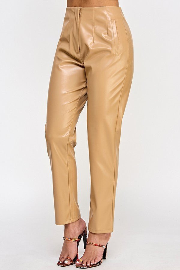 Faux Leather Pants - Flip Flop Dynasty