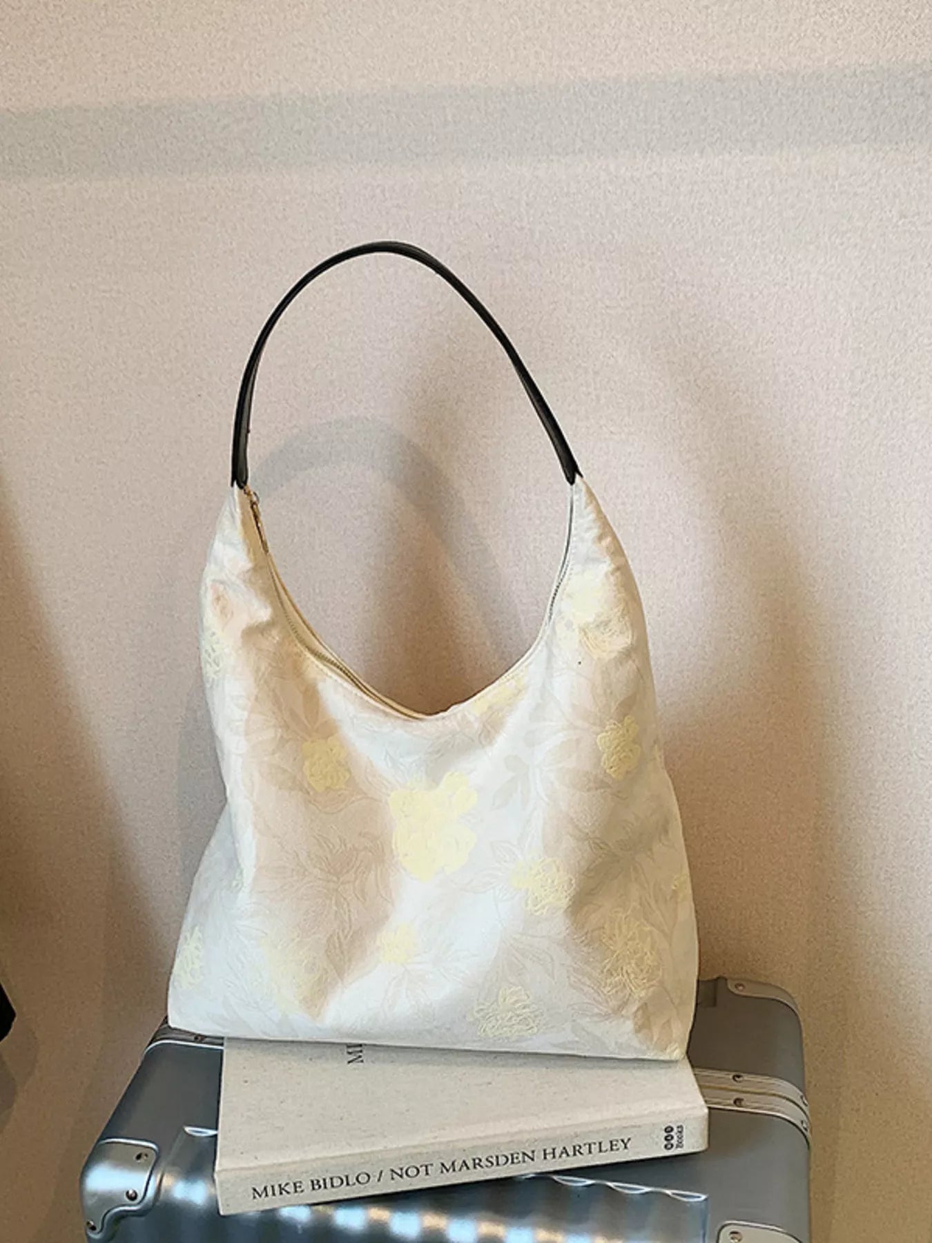 Floral Pattern Hobo Shoulder Bag - Flip Flop Dynasty