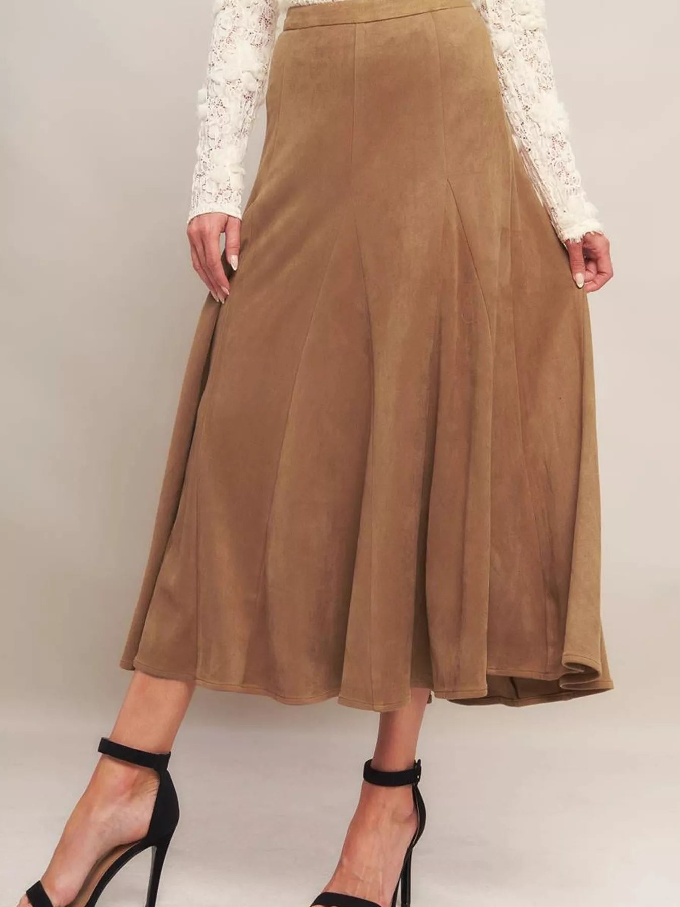 Flowy A - Line Midi Skirt - Flip Flop Dynasty