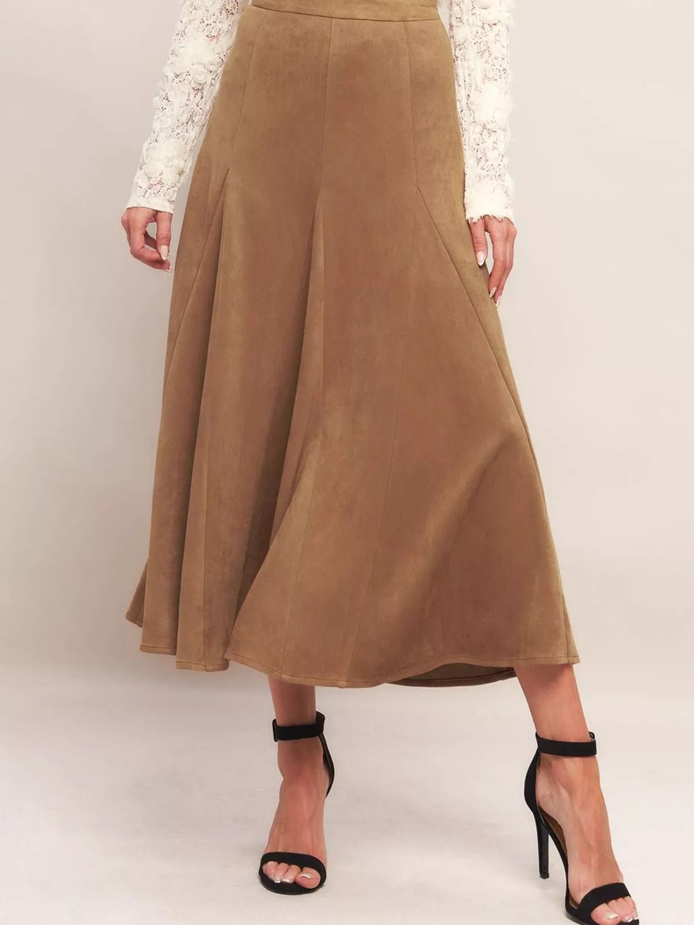 Flowy A - Line Midi Skirt - Flip Flop Dynasty