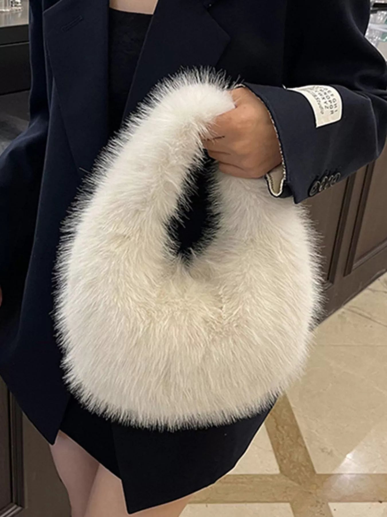 Fluffy Solid Color Handbag - Flip Flop Dynasty