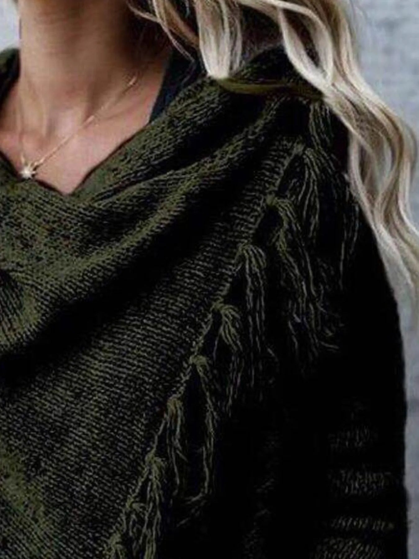Fringe Long Sleeve Wrap Cardigan - Flip Flop Dynasty