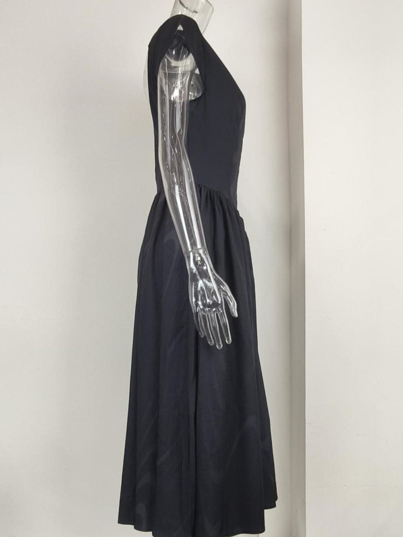 Full Size Cap Sleeve A - Line Midi Dress Plus Size - Flip Flop Dynasty