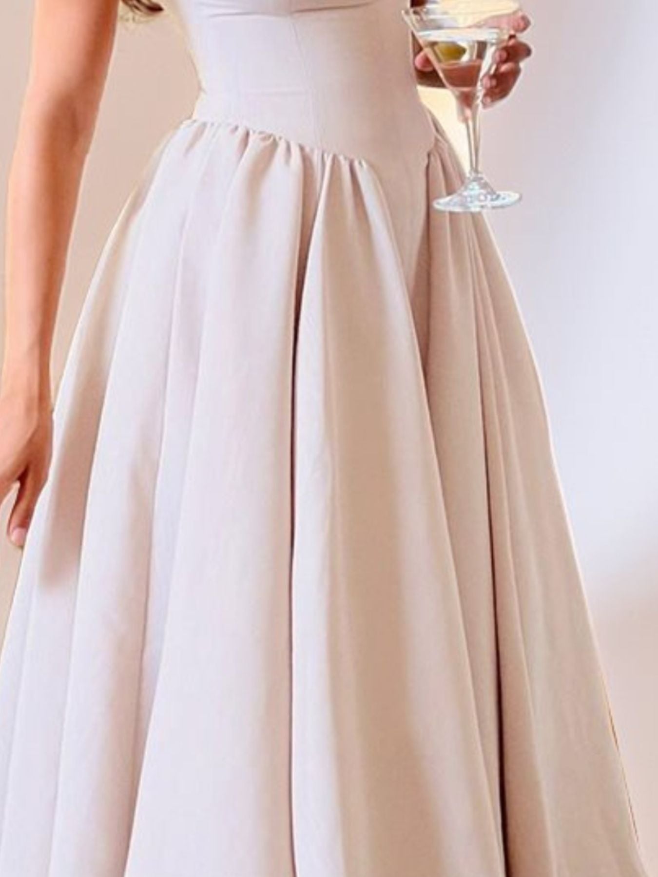 Full Size Cap Sleeve A - Line Midi Dress Plus Size - Flip Flop Dynasty