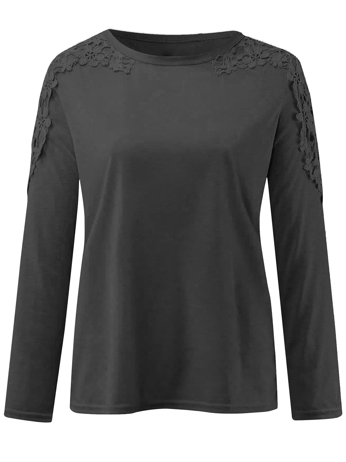 Full Size Cutout Round Neck Long Sleeve T-Shirt - Flip Flop Dynasty