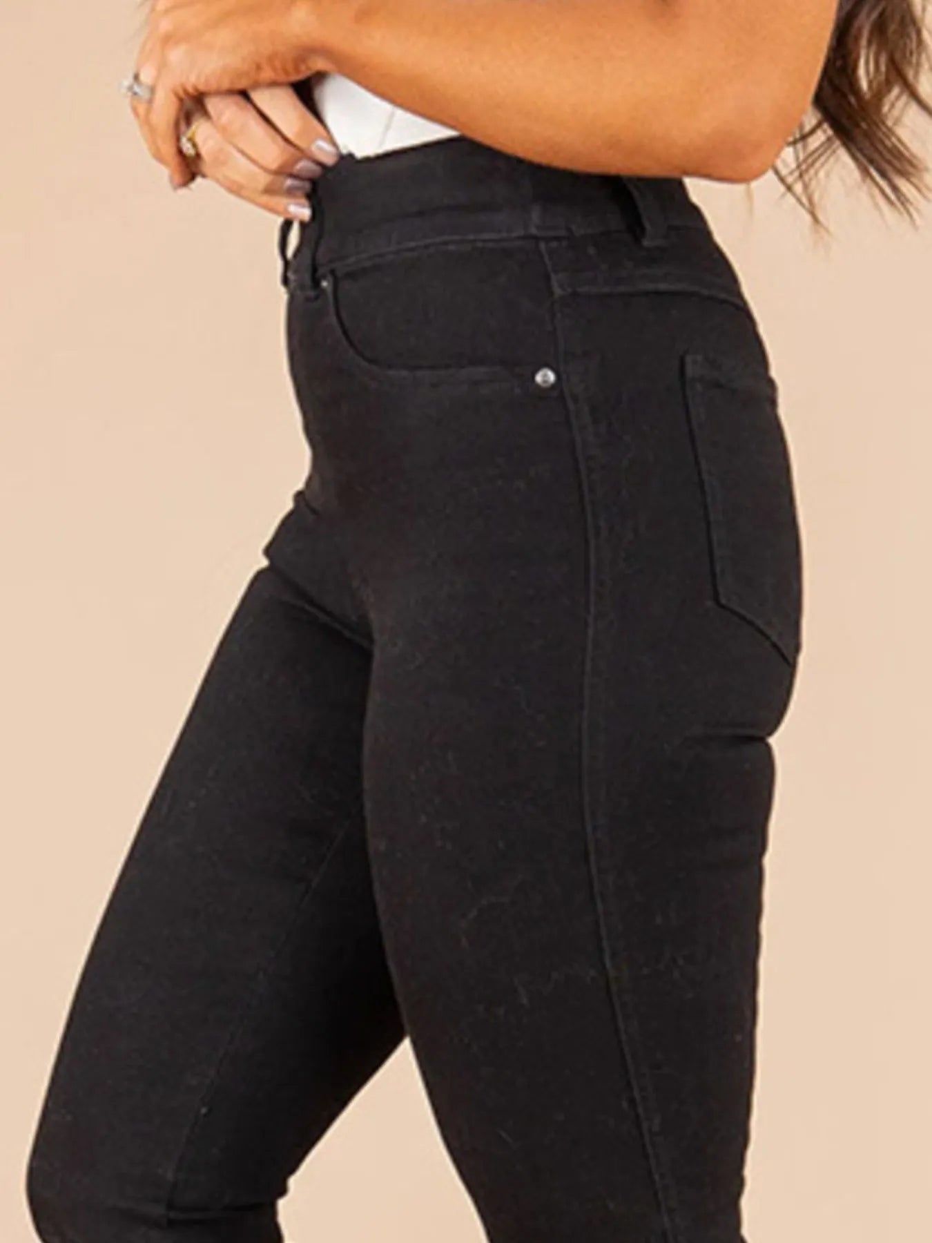 Full Size High - Waisted Flare Jeans Plus Size - Flip Flop Dynasty