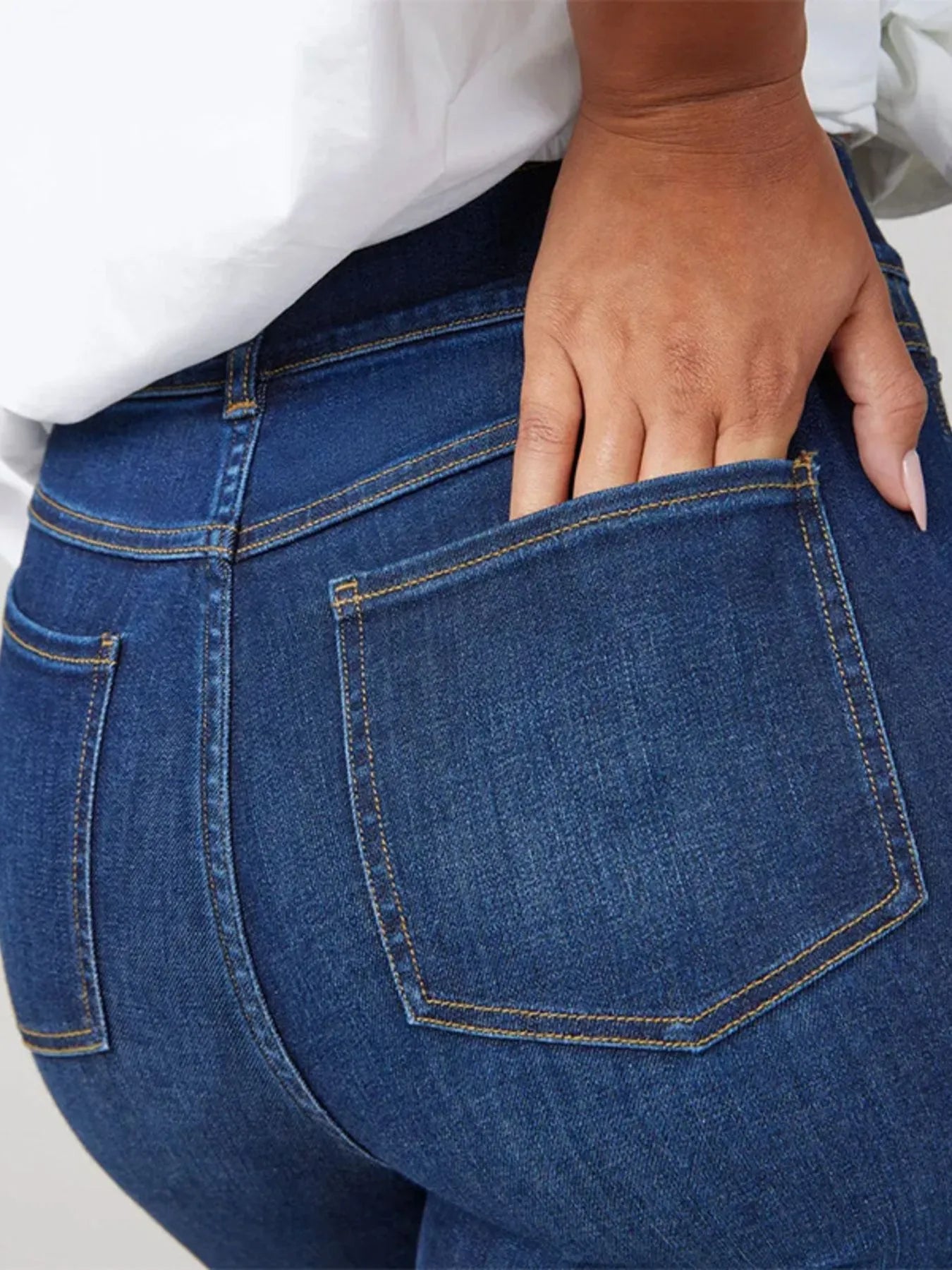 Full Size High - Waisted Flare Jeans Plus Size - Flip Flop Dynasty