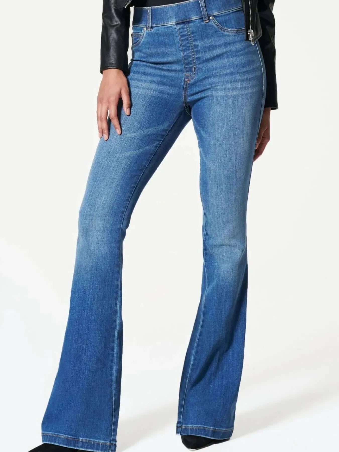 Full Size High - Waisted Flare Jeans Plus Size - Flip Flop Dynasty