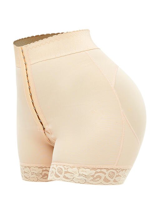 Full Size Lace Detail Hook - and - Eye Shaping Shorts - Flip Flop Dynasty