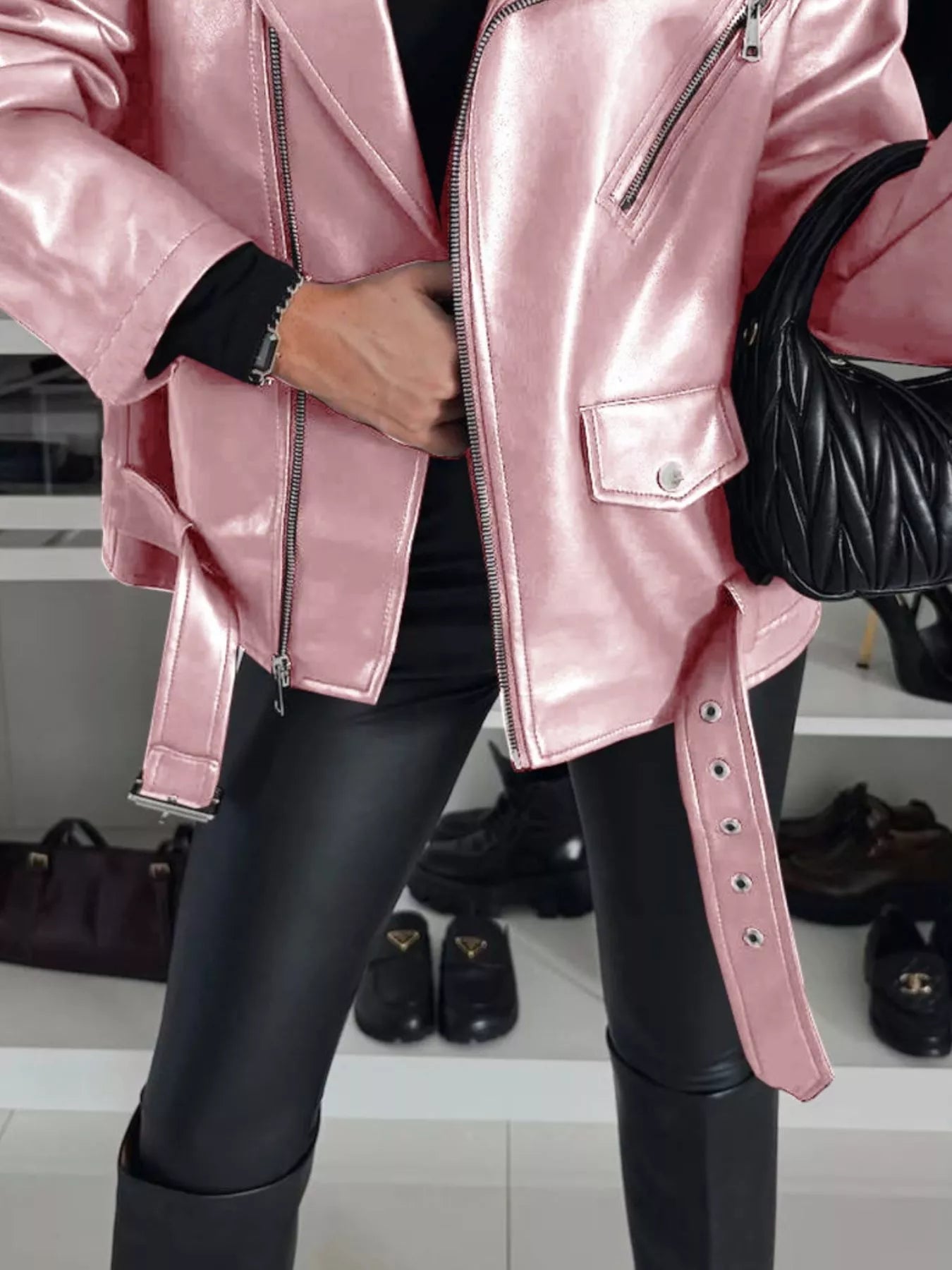 Full Size Zip Up Long Sleeve Jacket Plus Size - Flip Flop Dynasty