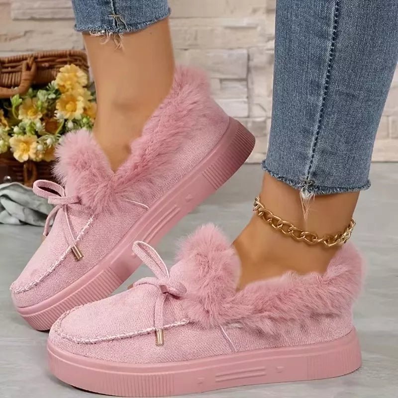 Fuzzy Round Toe Slip - Ons - Flip Flop Dynasty