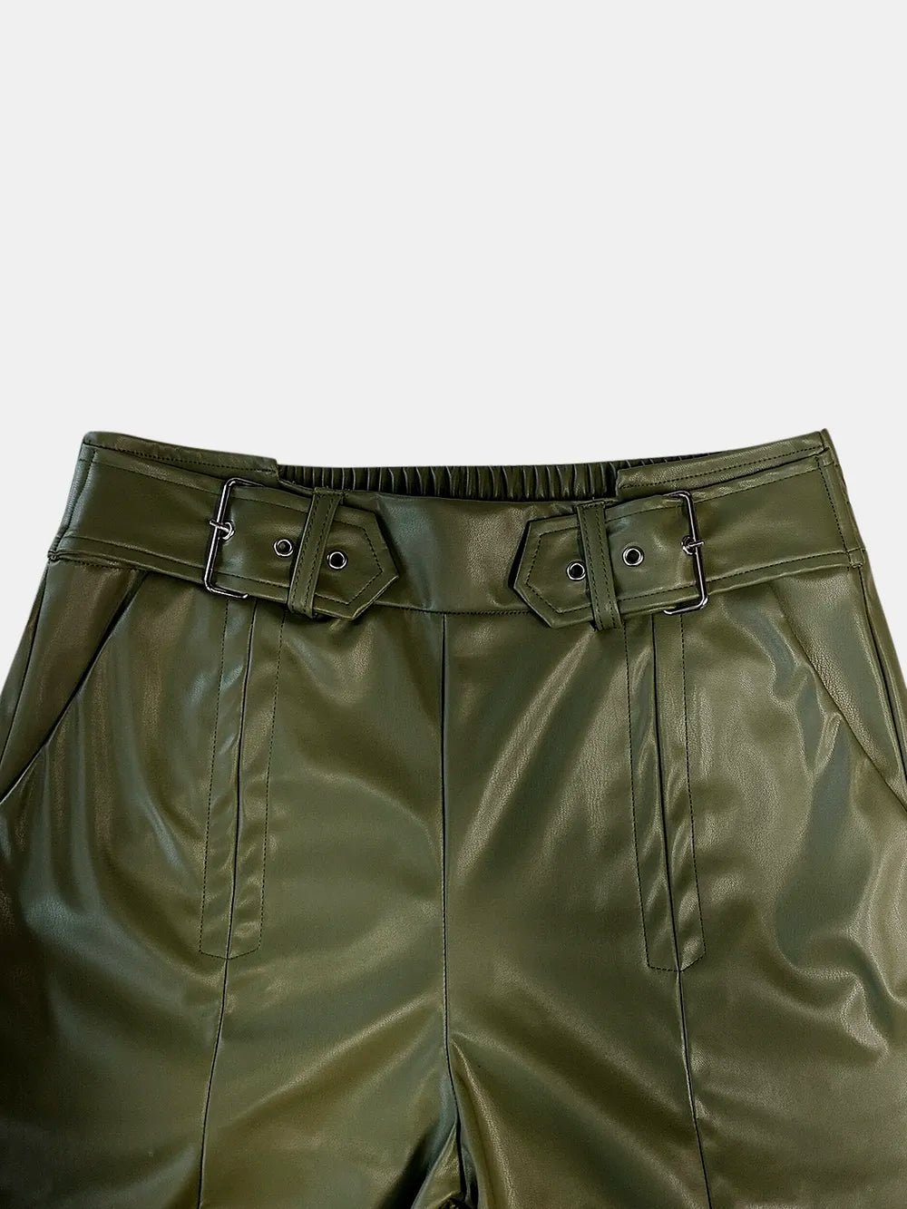 Half Elastic Waist Wide Leg Pants - Flip Flop Dynasty