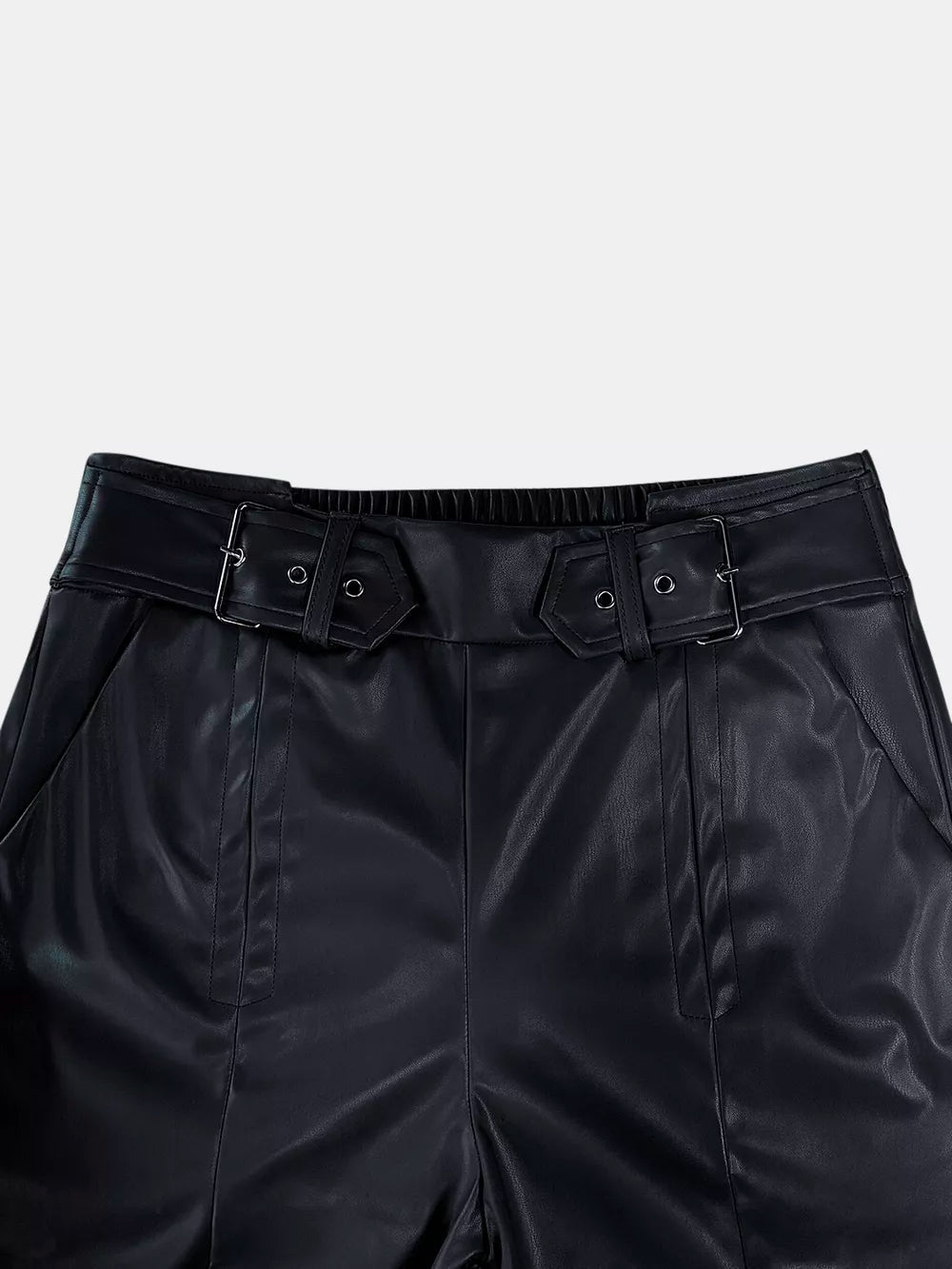 Half Elastic Waist Wide Leg Pants - Flip Flop Dynasty