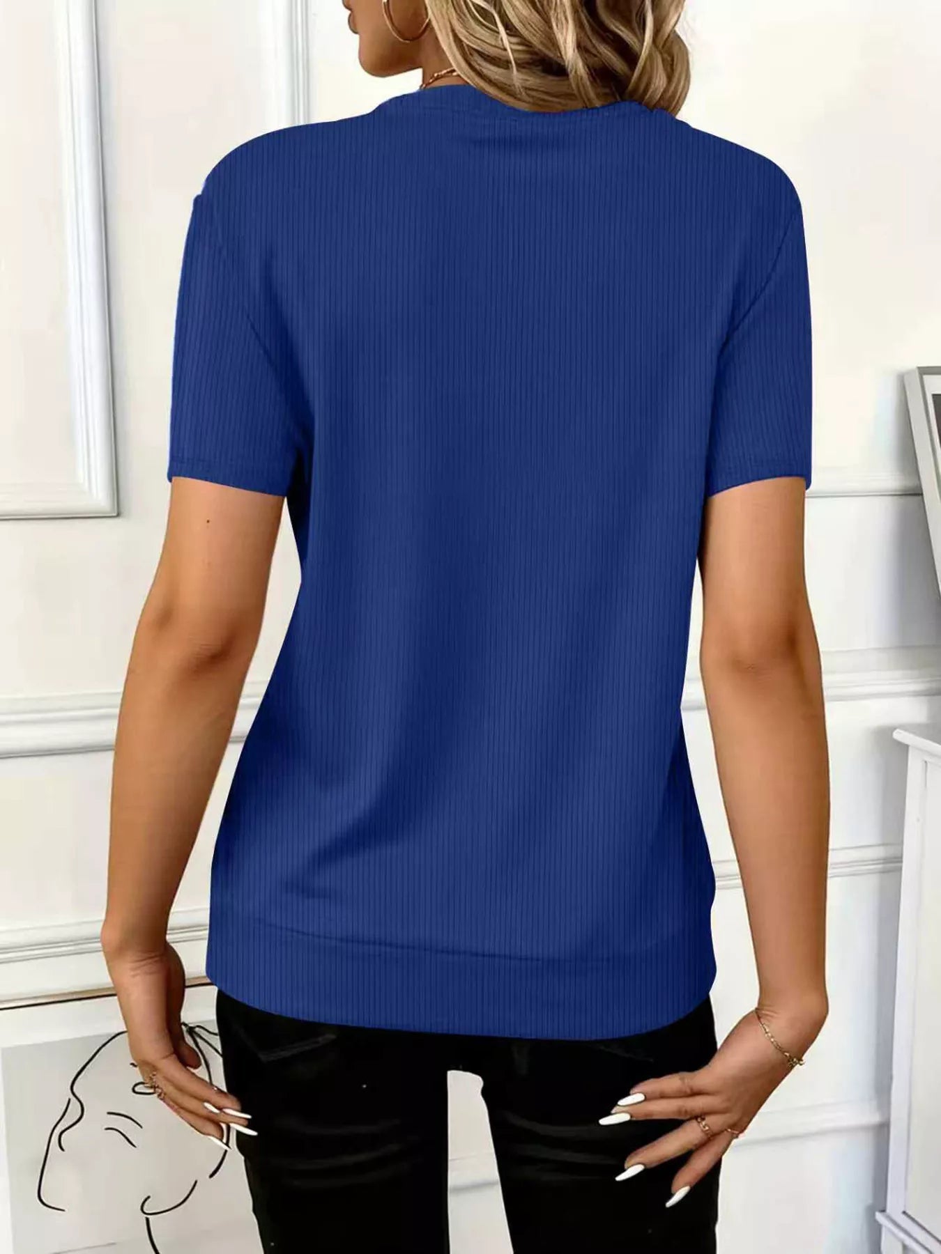 Half Zip Short Sleeve Top - Flip Flop Dynasty