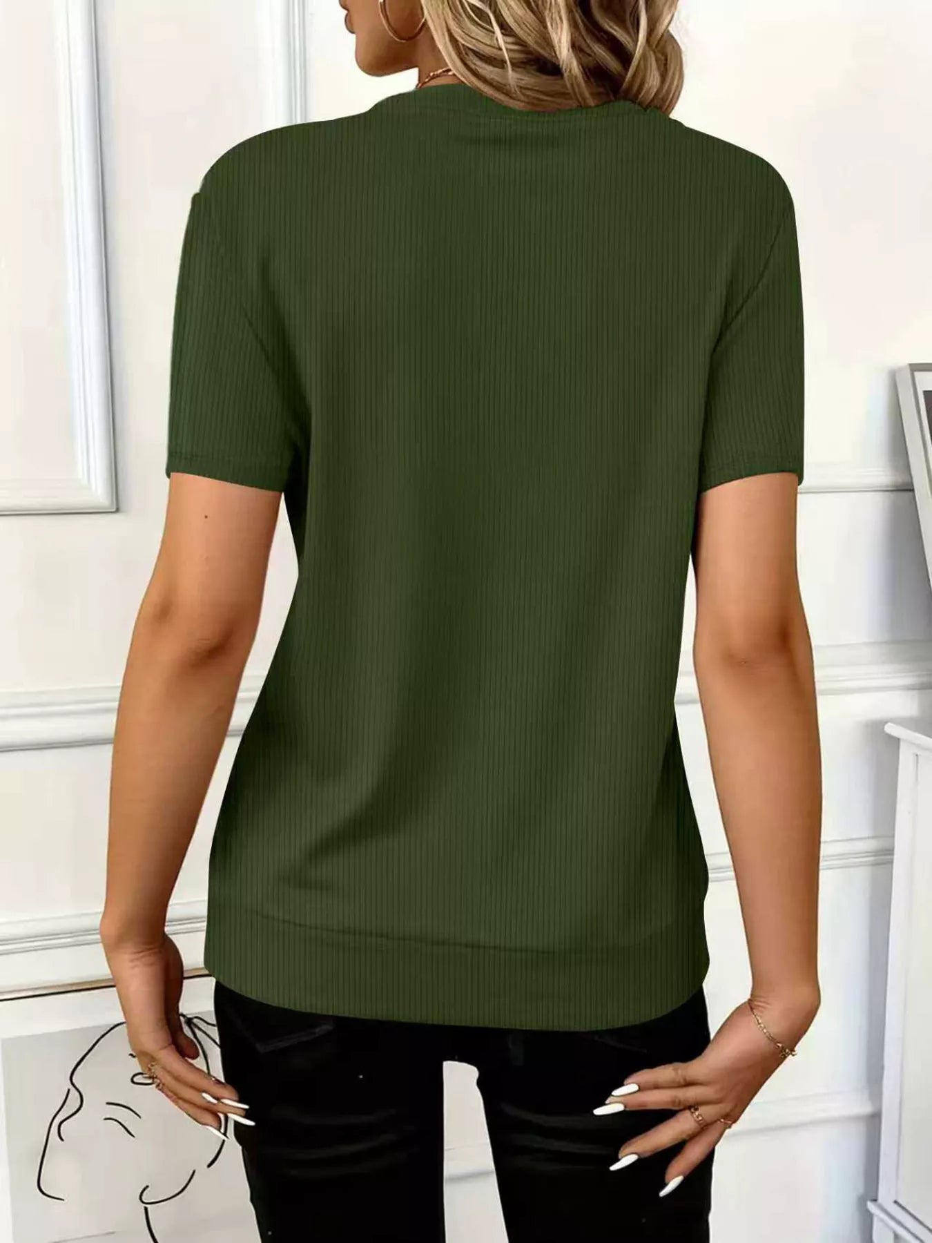 Half Zip Short Sleeve Top - Flip Flop Dynasty
