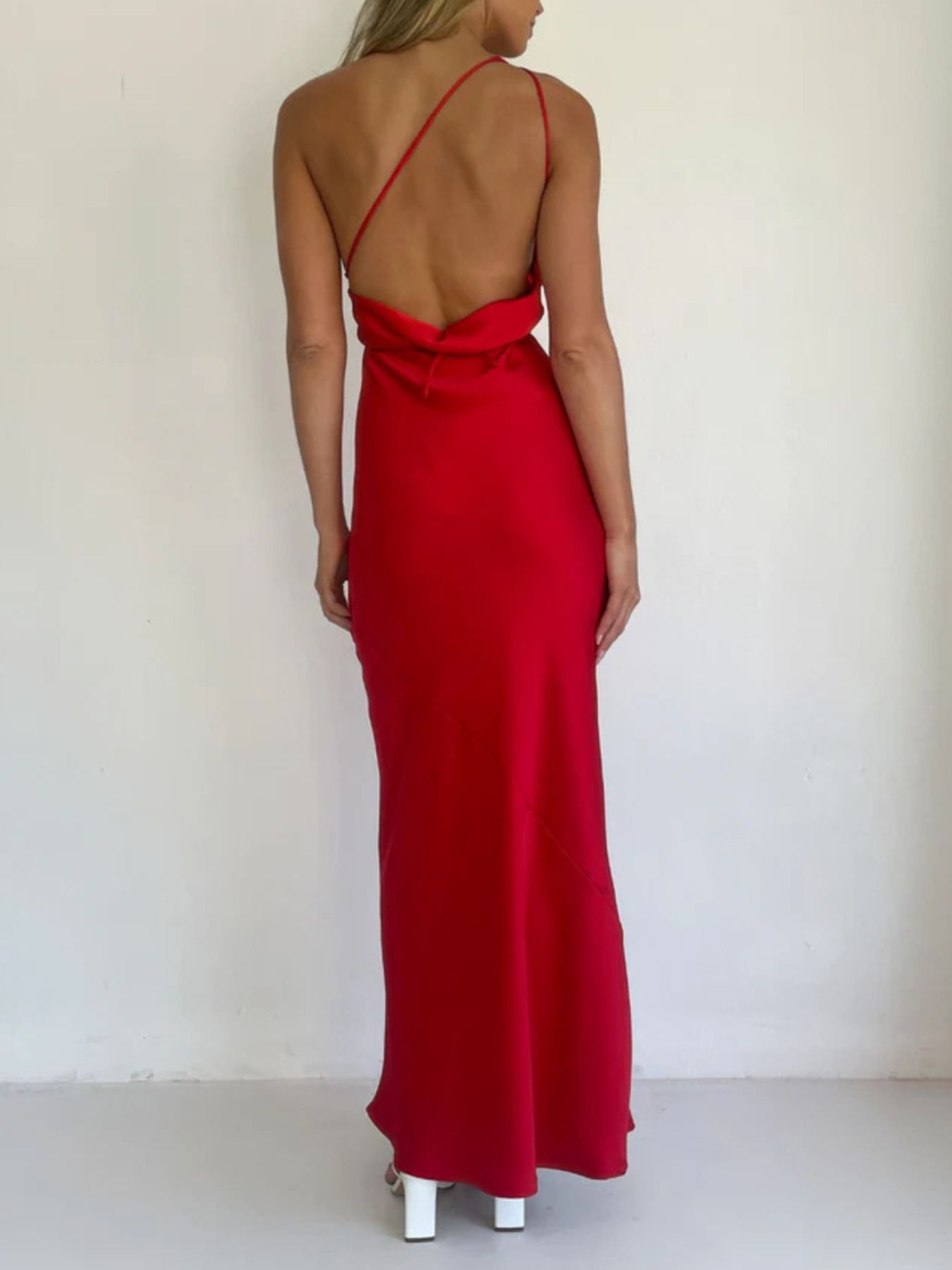 Halter Neck Satin Maxi Dress - Flip Flop Dynasty